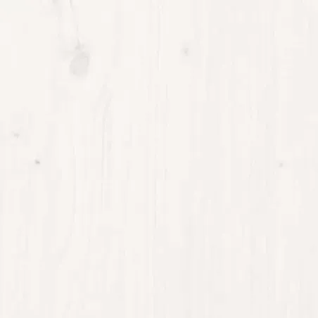 Ensemble de coiffeuse avec miroir Blanc Bois de pin solide