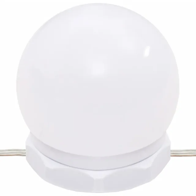 Ensemble de coiffeuse avec LED Blanc Bois d'ingénierie