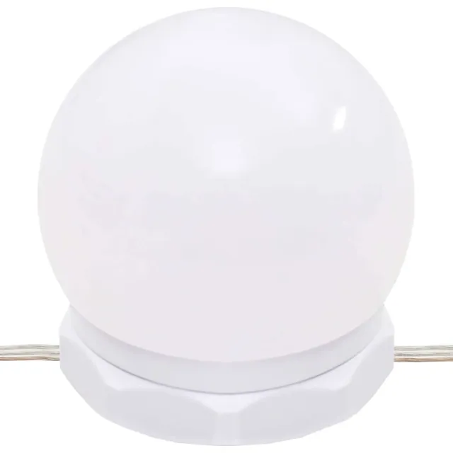 Ensemble de coiffeuse avec LED Noir Bois d'ingénierie