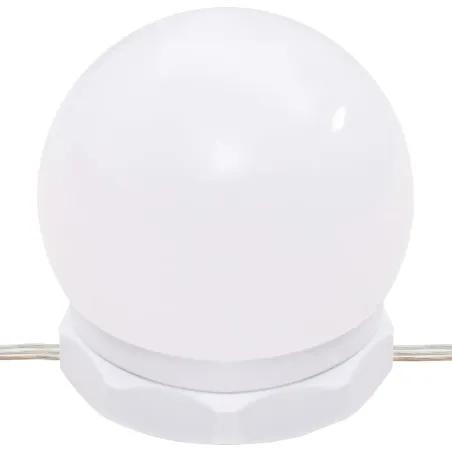 Ensemble de coiffeuse avec LED Chêne fumé Bois d'ingénierie