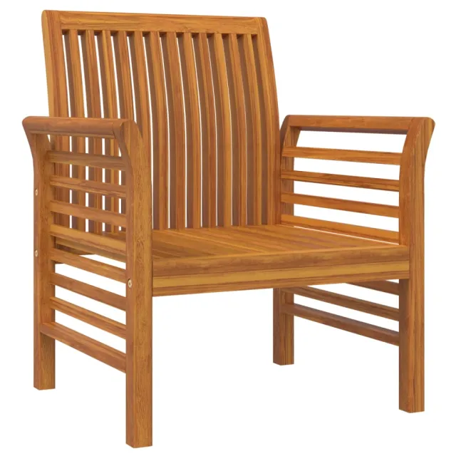 Chaises de canapé et coussins blanc crème lot de 2 Bois acacia