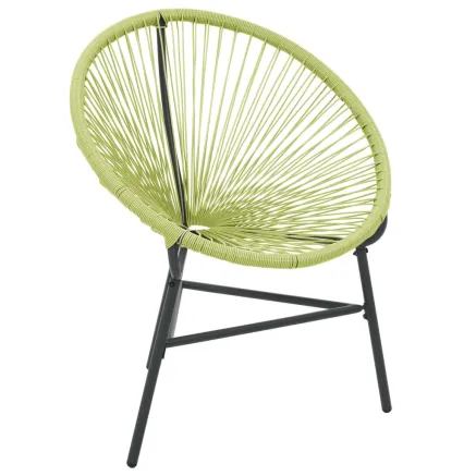 Chaise de jardin Acapulco Résine tressée Vert 2