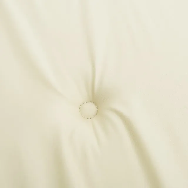 Coussins de chaise de jardin à dossier bas lot de 6 crème