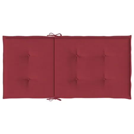 Coussins de chaise de jardin à dossier bas lot de 2