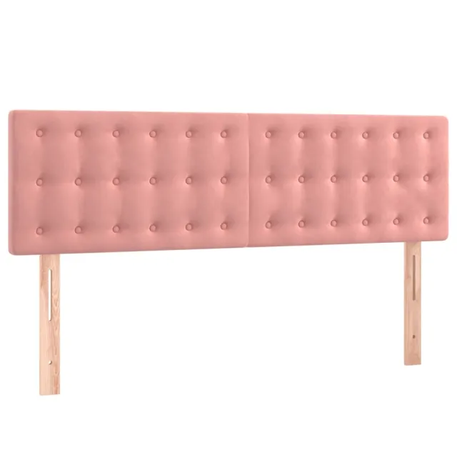 Sommier à lattes de lit avec matelas Rose 140x190 cm Velours