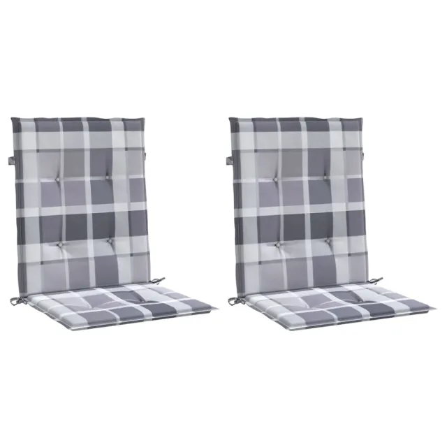 Coussins de chaise de jardin à dossier bas lot de 2