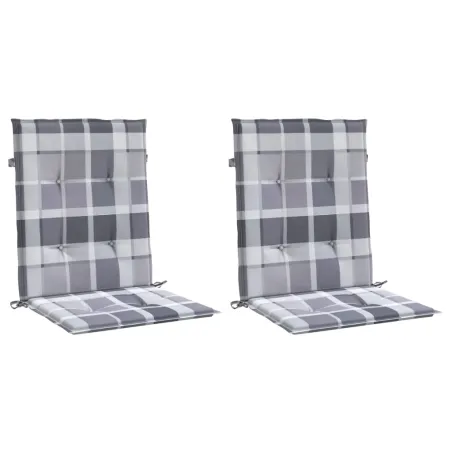 Coussins de chaise de jardin à dossier bas lot de 2
