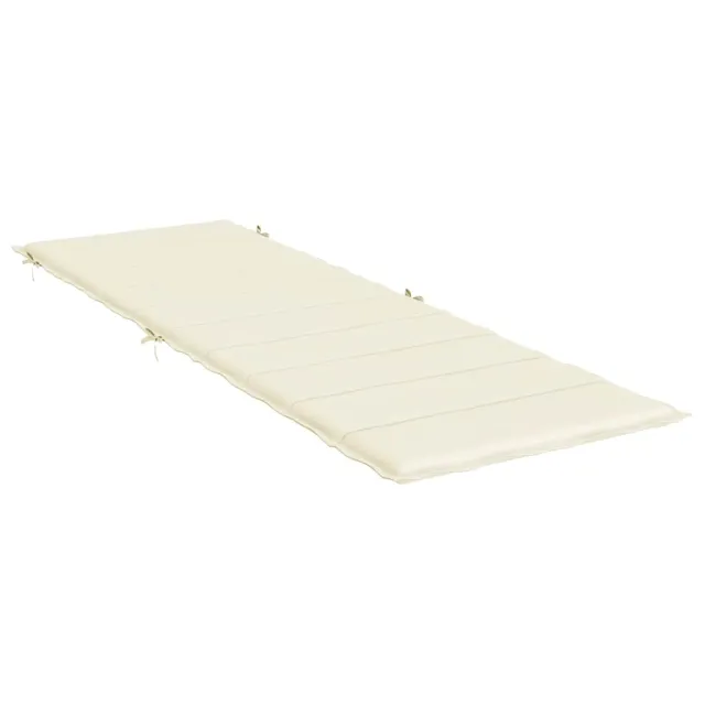 Coussin de chaise longue crème 186x58x4 cm tissu oxford