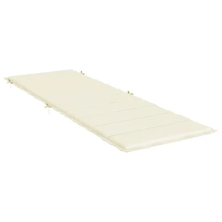 Coussin de chaise longue crème 186x58x4 cm tissu oxford