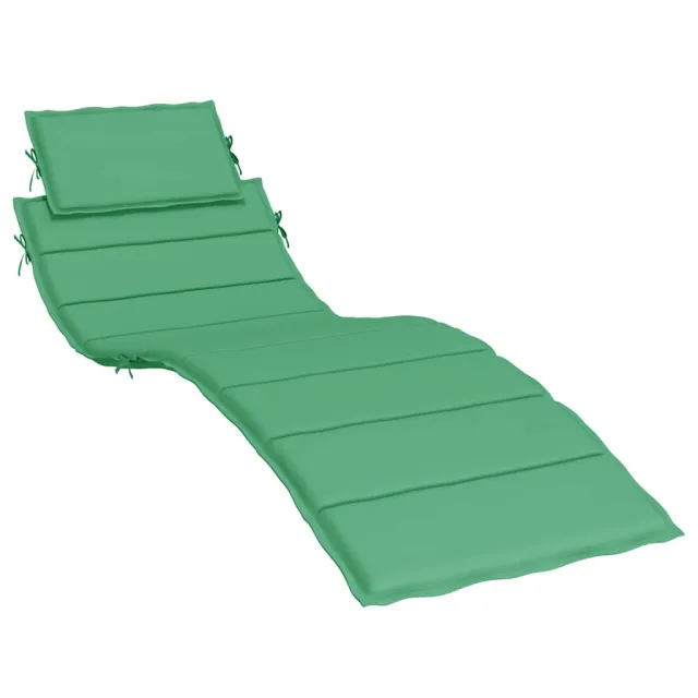 Coussin de chaise longue vert 186x58x4 cm tissu oxford