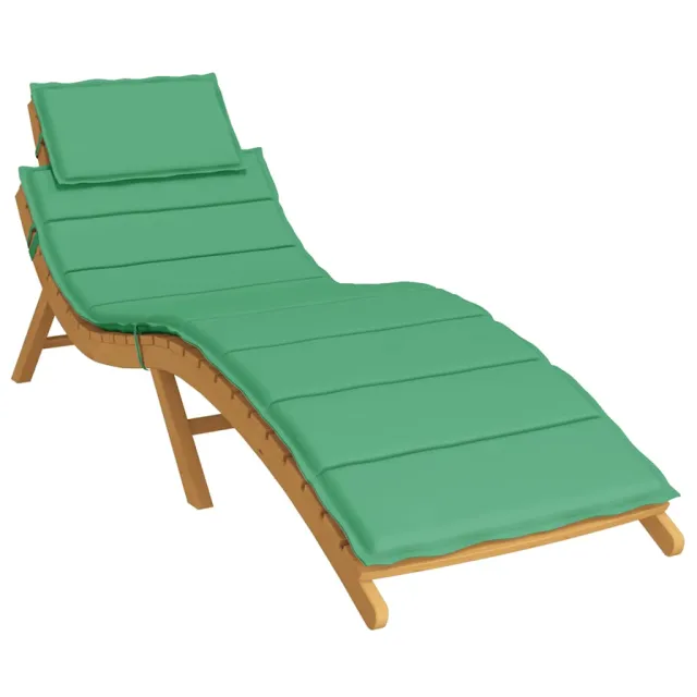 Coussin de chaise longue vert 186x58x4 cm tissu oxford