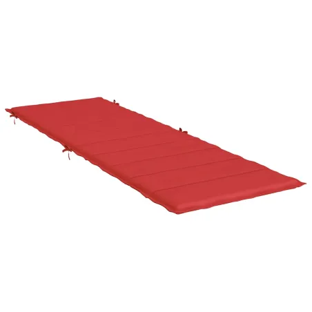 Coussin de chaise longue rouge 186x58x4 cm tissu oxford