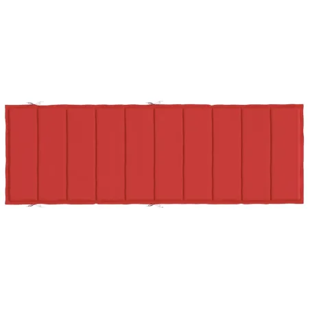 Coussin de chaise longue rouge 186x58x4 cm tissu oxford