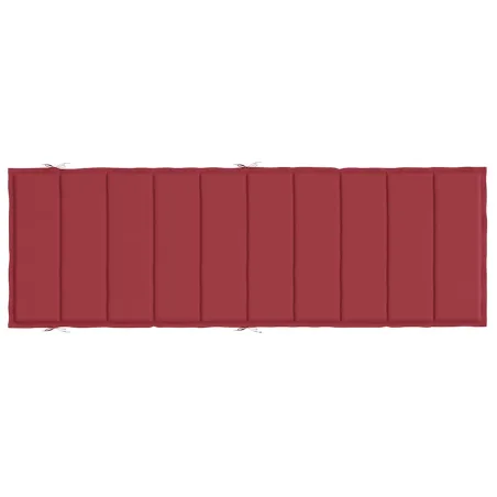 Coussin de chaise longue rouge bordeaux 186x58x4cm tissu oxford