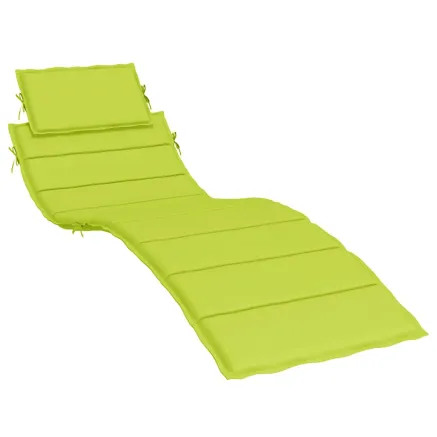 Coussin de chaise longue vert vif 186x58x4 cm tissu oxford 2