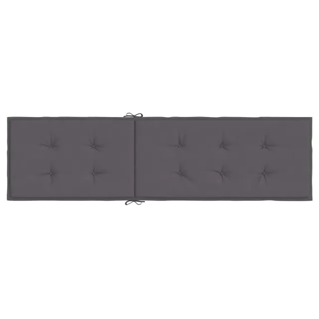 Coussin de chaise de terrasse anthracite (75+105)x50x4 cm