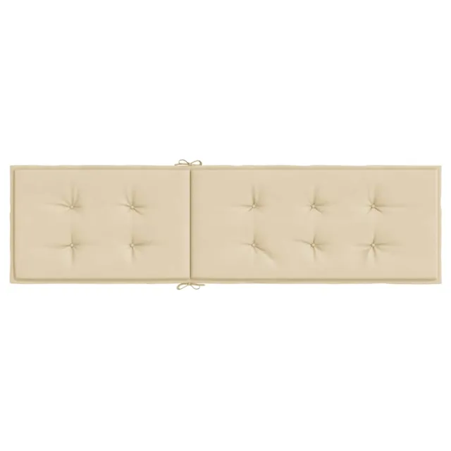 Coussin de chaise de terrasse beige (75+105)x50x4 cm