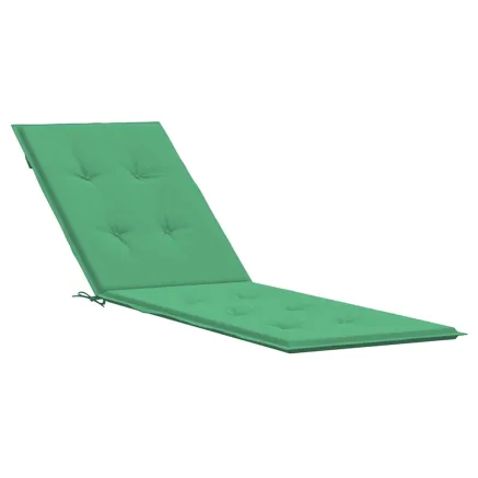 Coussin de chaise de terrasse vert (75+105)x50x4 cm 2