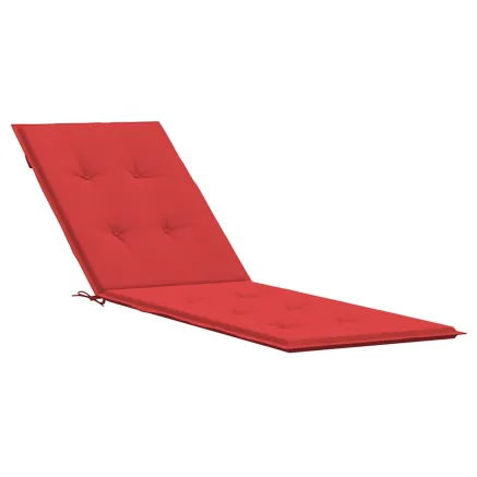 Coussin de chaise de terrasse rouge (75+105)x50x4 cm 2