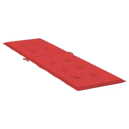 Coussin de chaise de terrasse rouge (75+105)x50x4 cm
