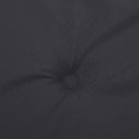 Coussin de chaise de terrasse noir (75+105)x50x4 cm