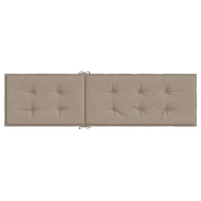 Coussin de chaise de terrasse taupe (75+105)x50x4 cm