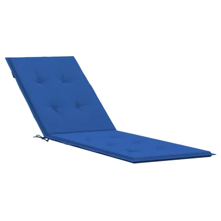 Coussin de chaise de terrasse bleu royal (75+105)x50x4 cm 2