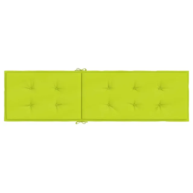 Coussin de chaise de terrasse vert vif (75+105)x50x4 cm