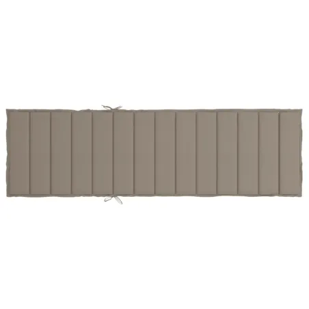 Coussin de chaise longue taupe 200x50x3 cm tissu oxford