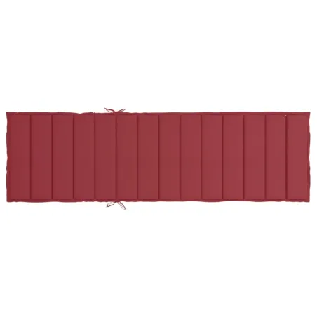 Coussin de chaise longue rouge bordeaux 200x50x3cm tissu oxford