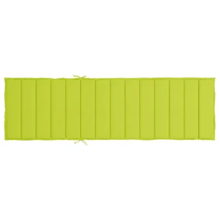 Coussin de chaise longue vert vif 200x50x3 cm tissu oxford