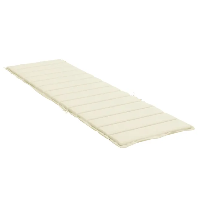 Coussin de chaise longue crème 200x60x3 cm tissu oxford