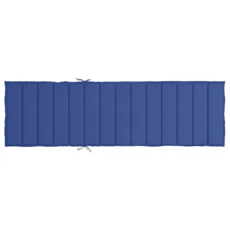 Coussin de chaise longue bleu royal 200x60x3 cm tissu oxford