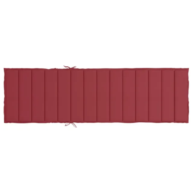 Coussin de chaise longue rouge bordeaux 200x70x3cm tissu oxford