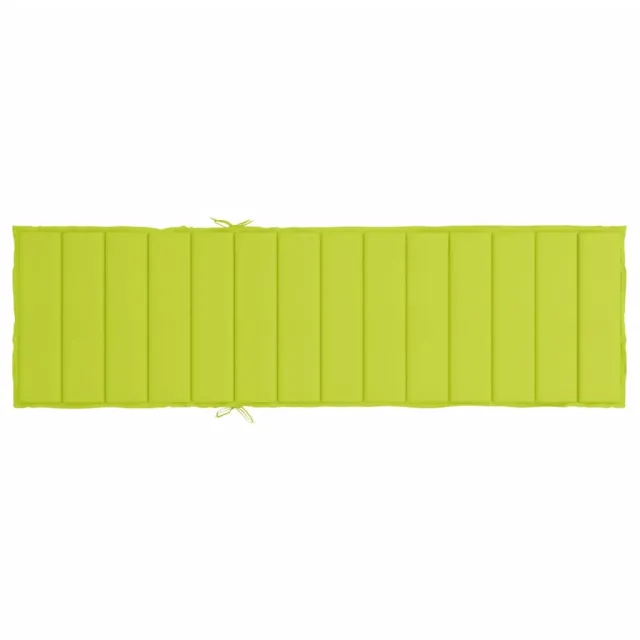 Coussin de chaise longue vert vif 200x70x3 cm tissu oxford