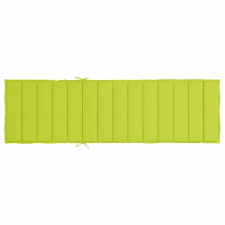 Coussin de chaise longue vert vif 200x70x3 cm tissu oxford