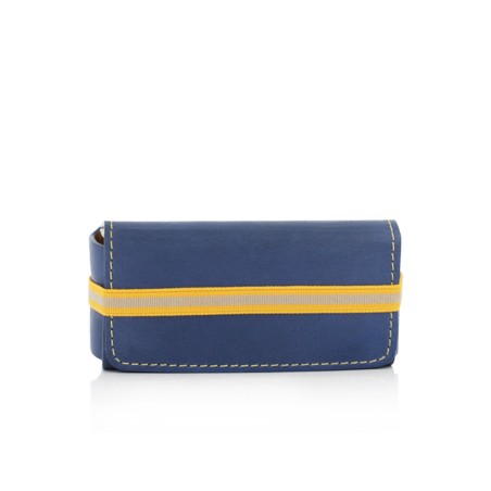 Trousse de toilette Eight & Bob Zubehör Blue marine Cuir