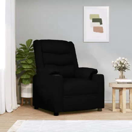 Fauteuil inclinable électrique Noir Similicuir