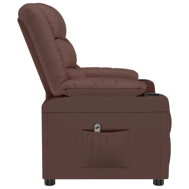Fauteuil inclinable électrique Marron Similicuir