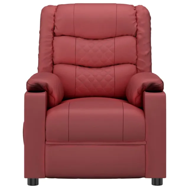 Fauteuil inclinable électrique Rouge bordeaux Similicuir