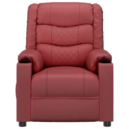 Fauteuil inclinable électrique Rouge bordeaux Similicuir