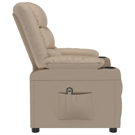 Fauteuil inclinable électrique Cappuccino Similicuir