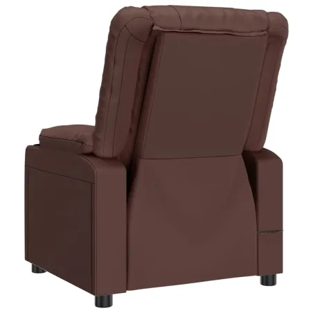 Fauteuil de massage électrique Marron Similicuir