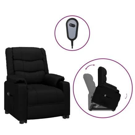 Fauteuil Noir Similicuir 2