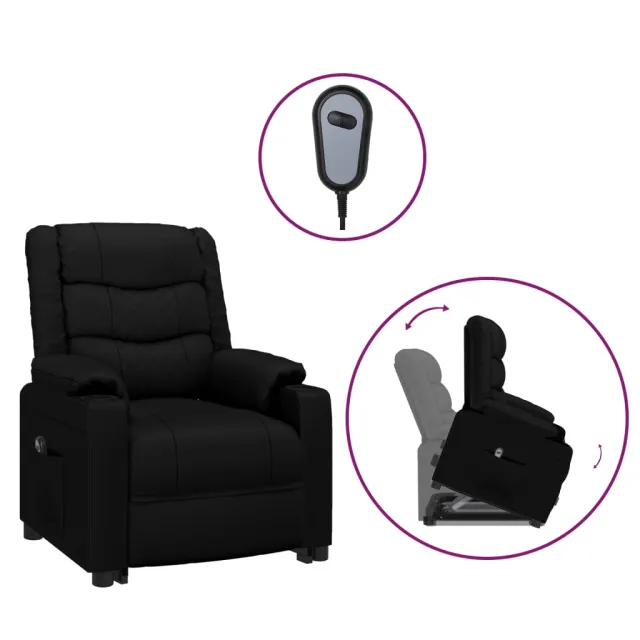 Fauteuil Noir Similicuir