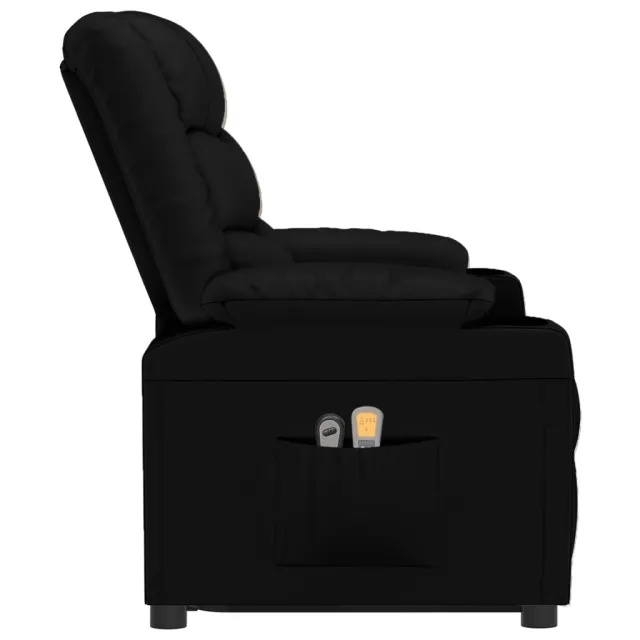 Fauteuil de massage Noir Similicuir