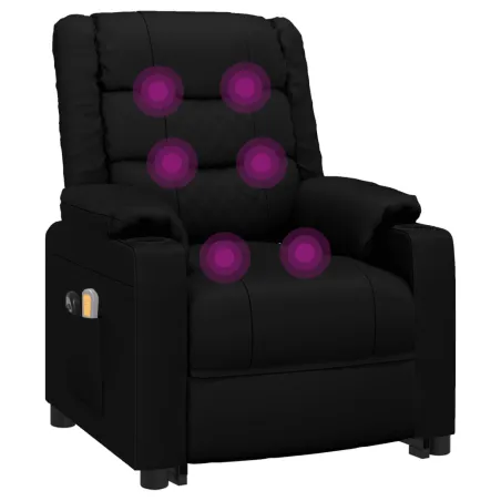 Fauteuil de massage Noir Similicuir