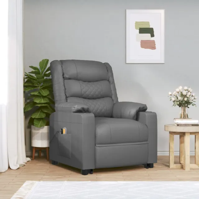 Fauteuil de massage Gris Similicuir