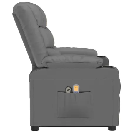 Fauteuil de massage Gris Similicuir