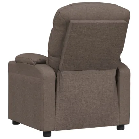 Fauteuil inclinable électrique Taupe Tissu